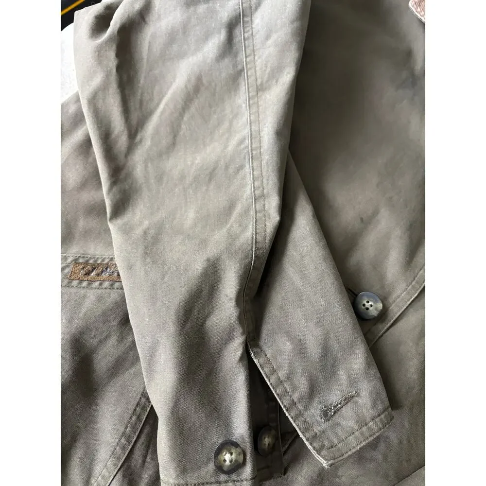 Vintage LL Bean Barn Chore Coat Large Army Green - Picture 8 of 11